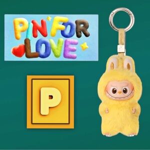 Pop Mart Pin For Love Labubu - P